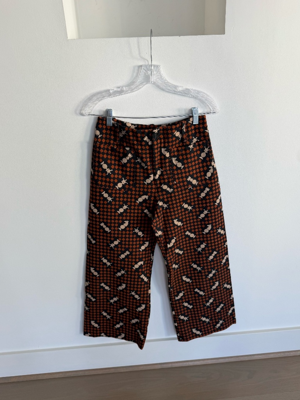 Maeve by Anthropologie The Colette Pant in Checkered Chess Pattern